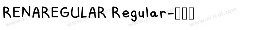RENAREGULAR Regular字体转换